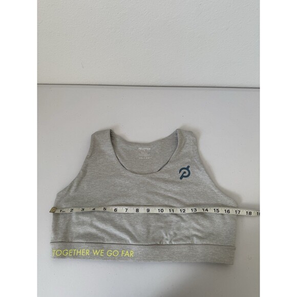 PELOTON Womens Gray Heathered Strappy Sports Bra Size 1X  NWT MSRP $46 - Picture 8 of 11